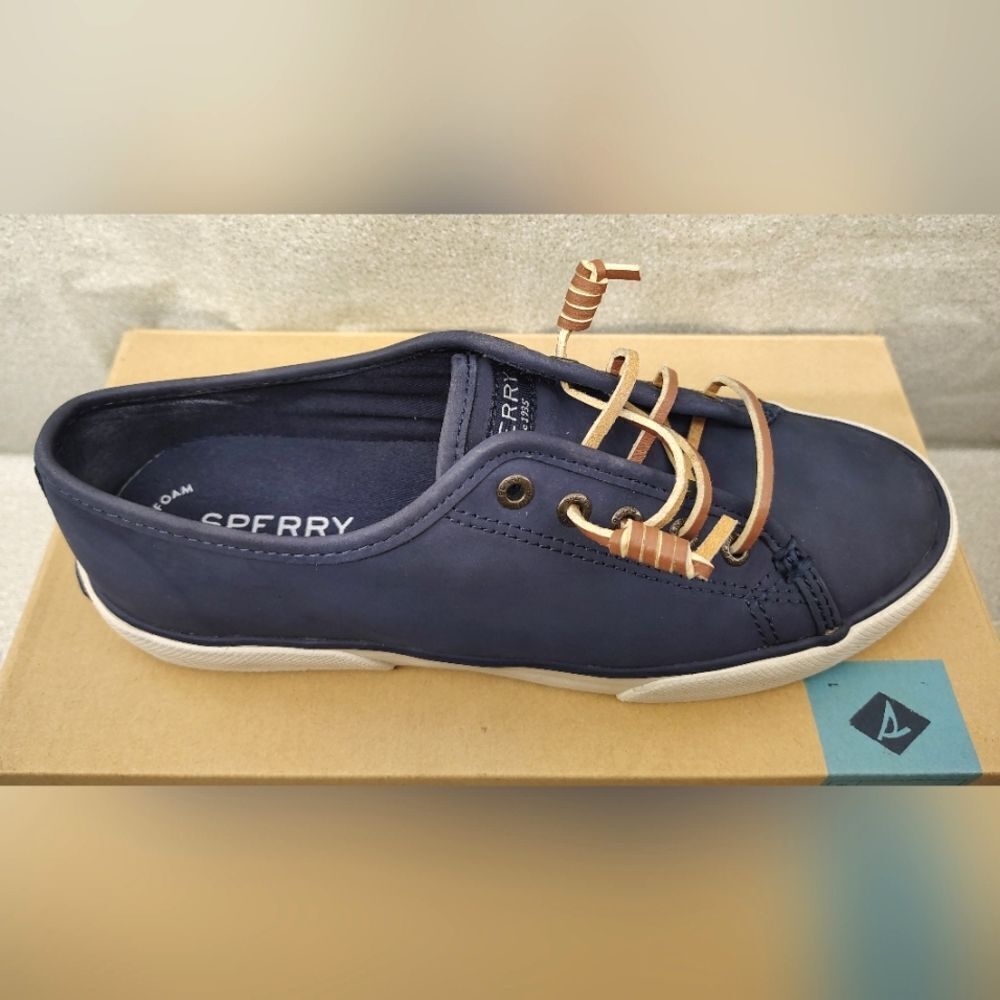 Sperry Top Sider Women's Navy Casual Shoes Sneakers Sz 7 - Picture 3 of 16
